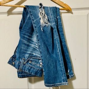 AG ex boyfriend ripped jeans